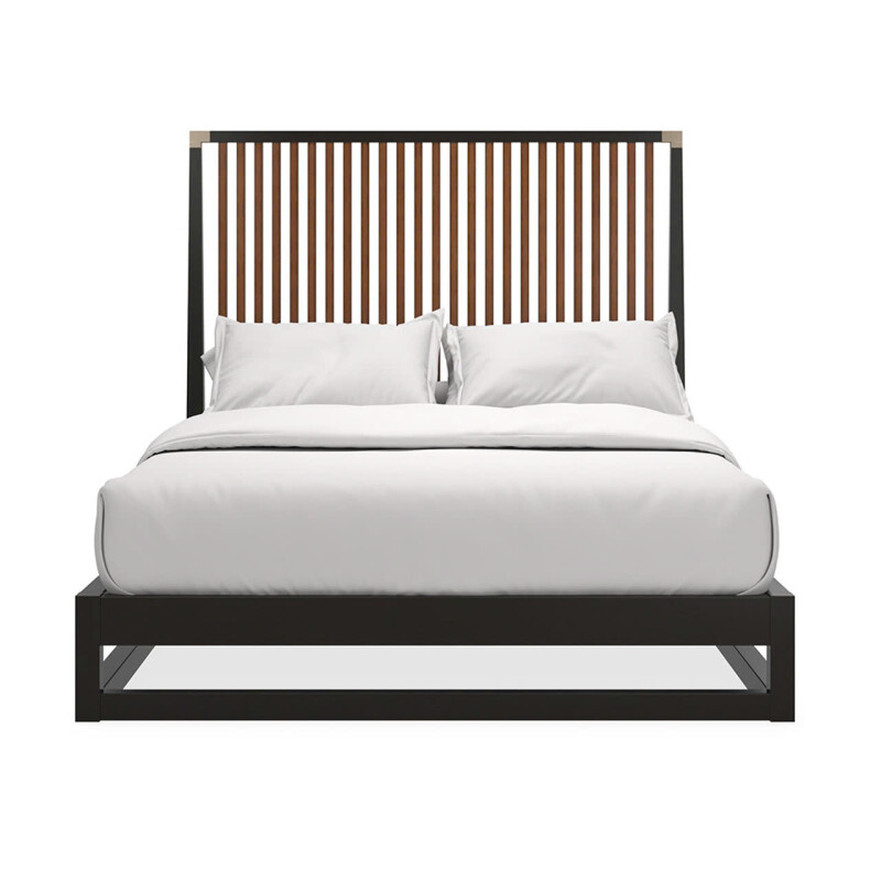 PINSTRIPE SLATTED KG BED