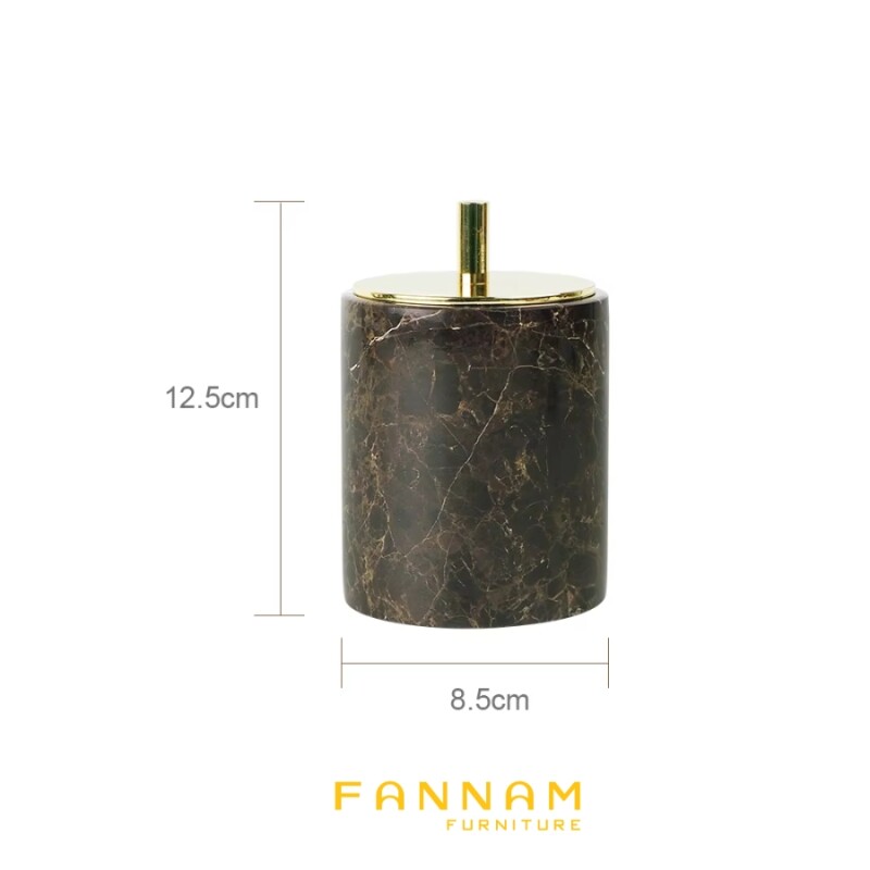 Bộ phụ kiện phòng tắm cao cấp đá cẩm thạch nâu