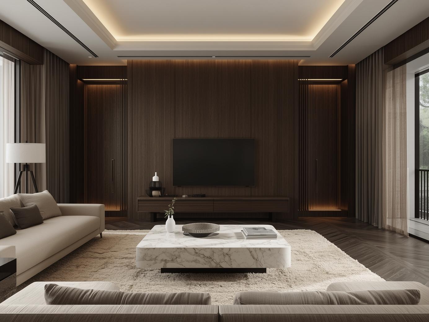 H&igrave;nh 5_ The Final Masterpiece (Sự tĩnh lặng đắt gi&aacute;)__Visual_ To&agrave;n cảnh một g&oacute;c ph&ograve;ng kh&aacute;ch ho&agrave;n thiện 100%. Kh&ocirc;ng c&oacute; một hạt bụi, kh&ocirc;ng c&oacute; một tiếng ồn thị gi&aacute;c. Hệ v&aacute;ch t&agrave;ng (1)