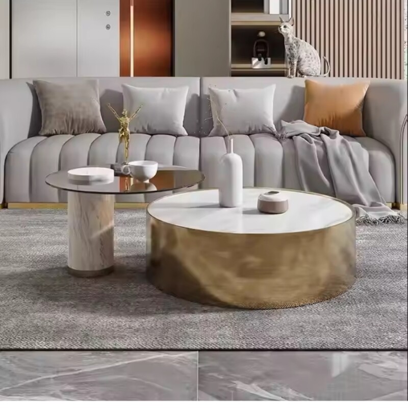 Bàn trà tròn phong cách Itali Fannam Furniture