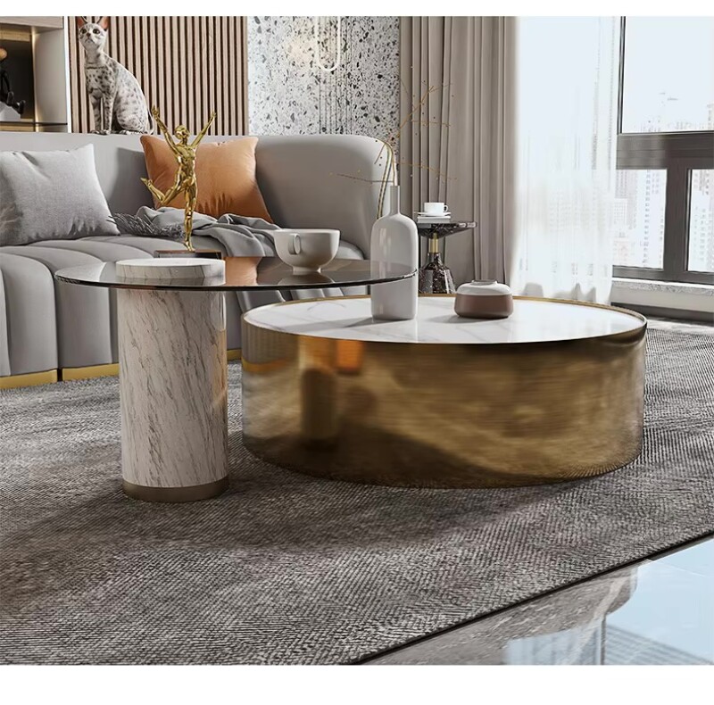 Bàn trà tròn phong cách Itali Fannam Furniture