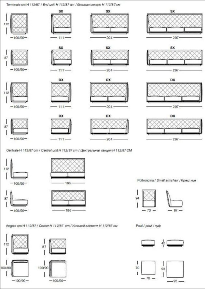 SOFA LONGHI - FURLH33