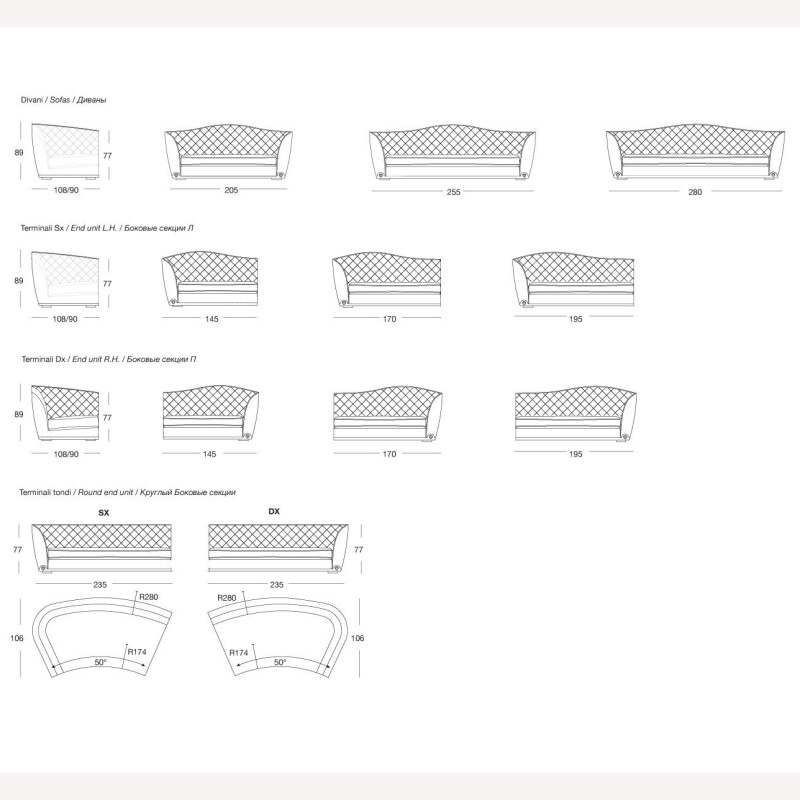 SOFA LONGHI - FURLH34