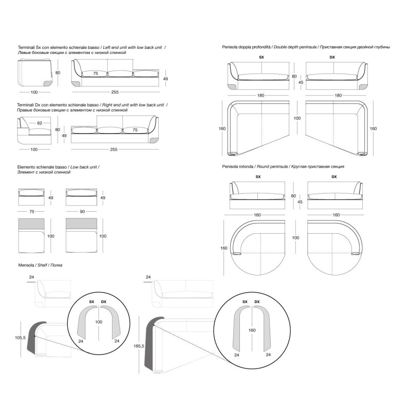 SOFA LONGHI - FURLH45