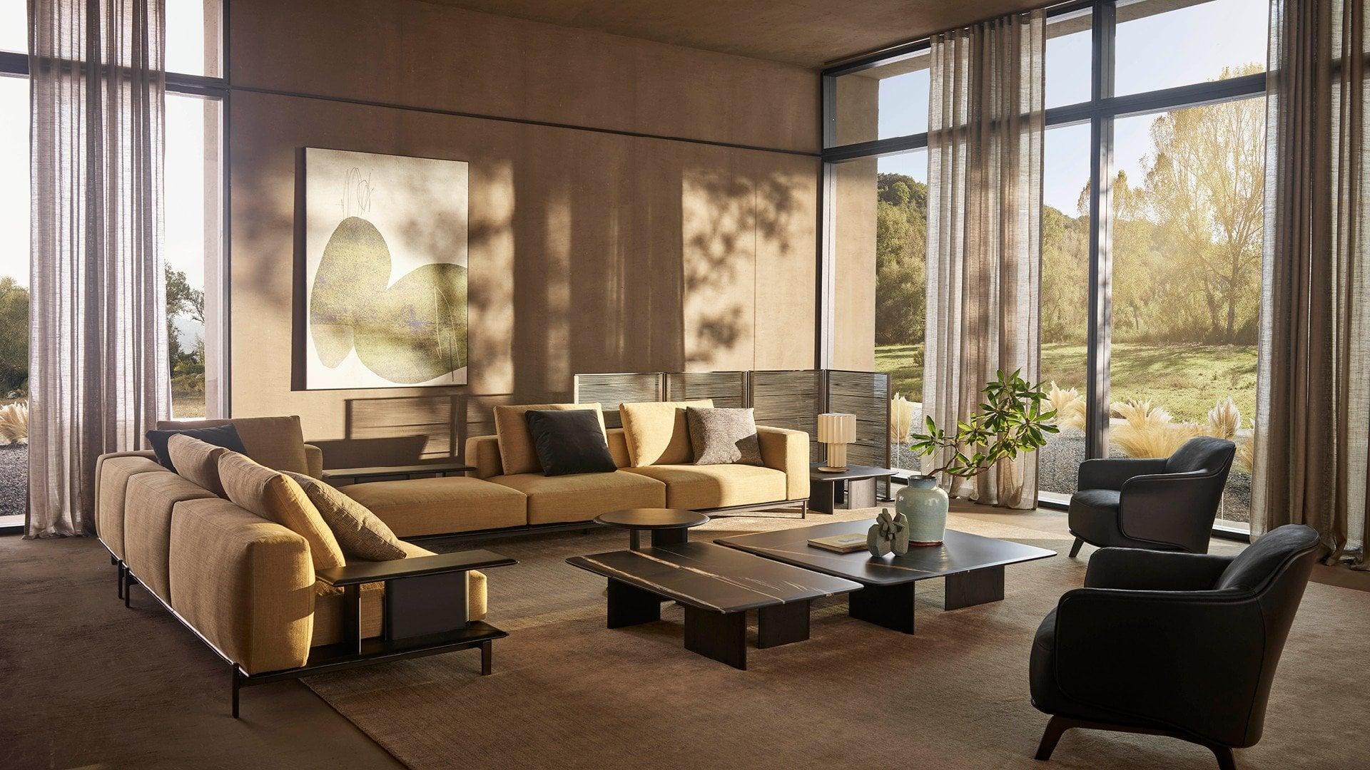 10. Phối ghế armchair khác màu với sofa phòng khách