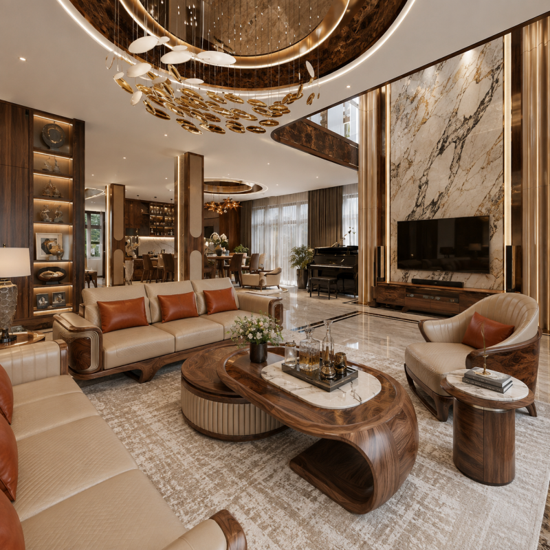 Bàn bên sofa là gì? Cách chọn kích thước và kiểu dáng phù hợp với phòng khách