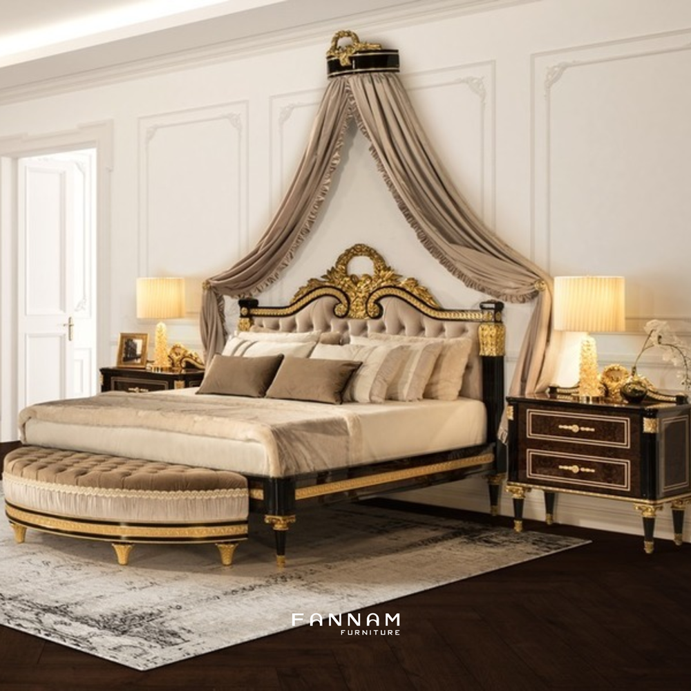 Giường tân cổ điển cách nhận biết và phối phòng ngủ